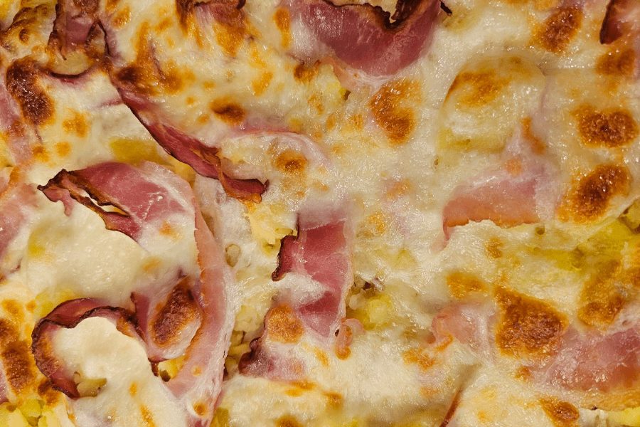 Pizza crostino al prosciutto cotto